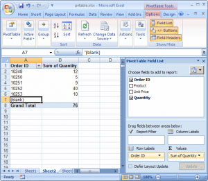 Our Belfast Excel training courses include Pivit Tables, Subtotals, etc